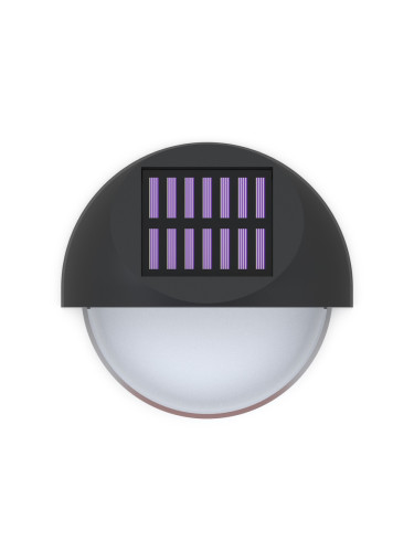 Aigostar - LED RGB соларен стенен фенер LED/1W/1,2V черен IP44