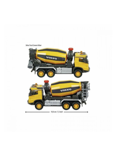 Камион Бетонобъркачка Majorette Жълт