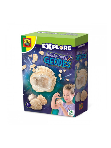 Настолна игра SES Creative Explore Geodes (FR)