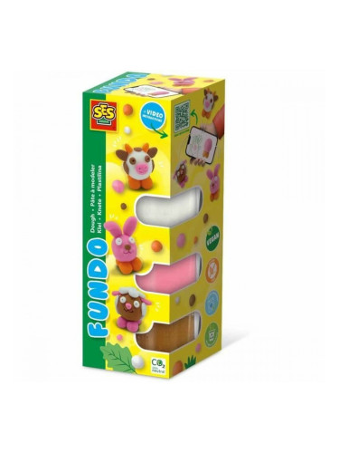 Игра от Пластелин SES Creative (6 Части) (4 броя)