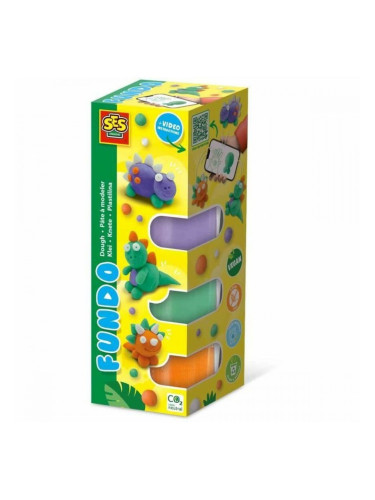 Игра от Пластелин SES Creative (6 Части) (4 броя)