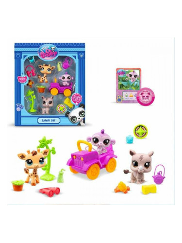 Playset Bandai Littlest Pet Shop SAFARI 8 Части