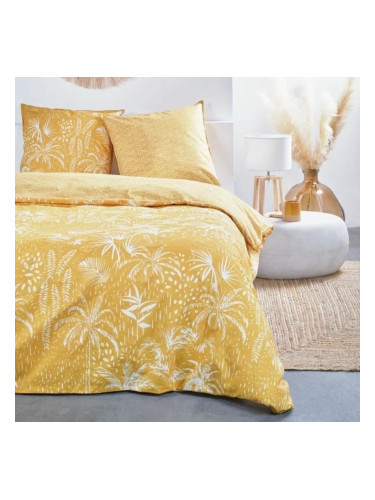 Комплект покривка за завивка TODAY 220 x 240 cm Жълт 3 Части