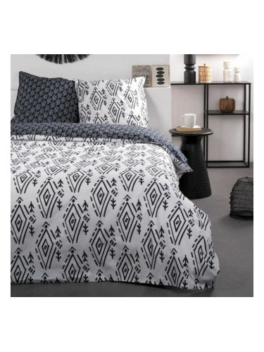 Комплект покривка за завивка TODAY Бял Черен 220 x 240 cm 3 Части