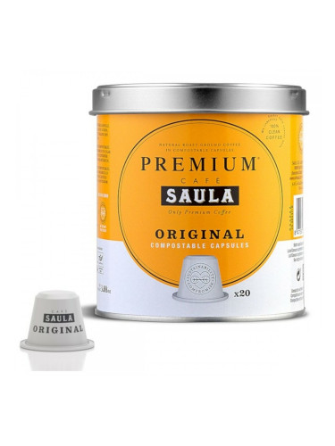 Капсули за кафе с опаковка Saula COMPOSTABLE INTENSE