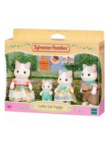 Аксесоари за Къща на Кукли Sylvanian Families 5738 Latte Cat Family