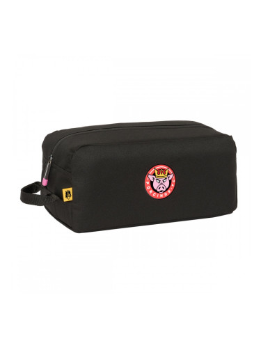 Пътническа Чанта за Обувки Kings League Porcinos Черен 34 x 15 x 18 cm