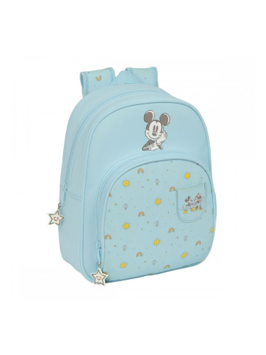 Училищна чанта Mickey Mouse Clubhouse Baby Светло син 28 x 34 x 10 cm