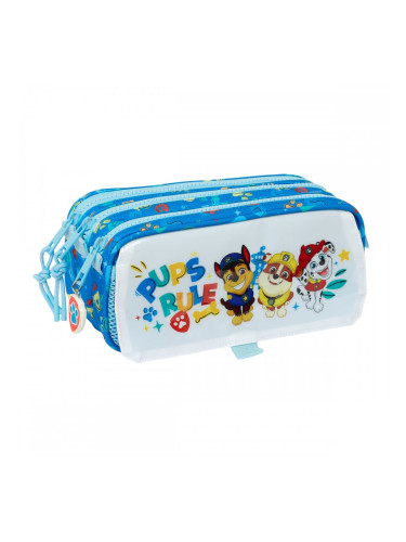 Троен Моливник The Paw Patrol Pups rule Син 21,5 x 10 x 8 cm