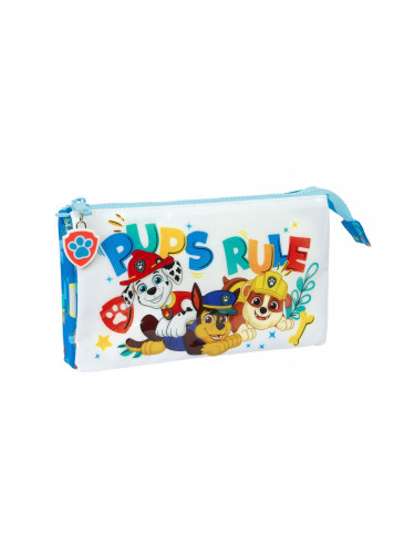 Троен Моливник The Paw Patrol Pups rule Син 22 x 12 x 3 cm