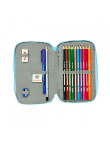 Двоен Несесер The Paw Patrol Pups rule Син 12.5 x 19.5 x 4 cm 28 Части