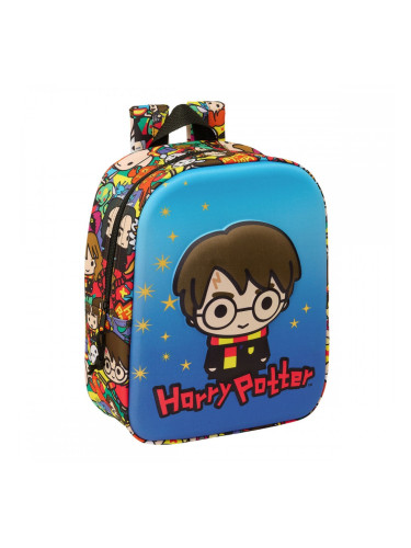 Училищна чанта Harry Potter Син Многоцветен 22 x 27 x 10 cm 3D