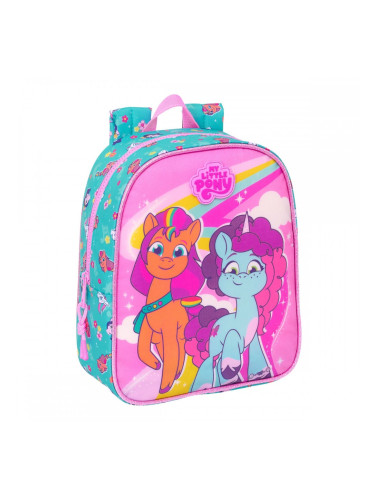 Училищна чанта My Little Pony Magic Розов цвят тюркоаз 22 x 27 x 10 cm