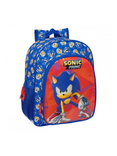 Училищна чанта Sonic Prime Син 32 x 38 x 12 cm