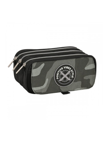 Ученически несесер Safta Stone Черен 21,5 x 10 x 8 cm