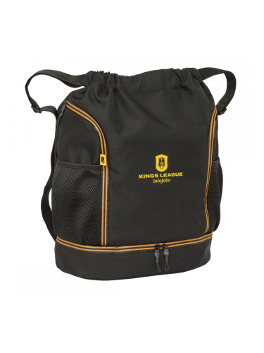 Раница с връвка Kings League Черен 35 x 40 x 1 cm
