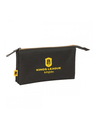 Троен Моливник Kings League Черен 22 x 12 x 3 cm