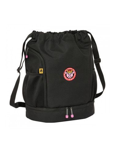 Раница с връвка Kings League Porcinos Черен 35 x 40 x 1 cm