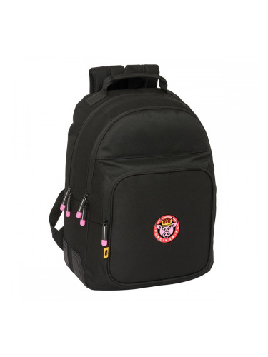 Училищна чанта Kings League Porcinos Черен 32 x 42 x 15 cm