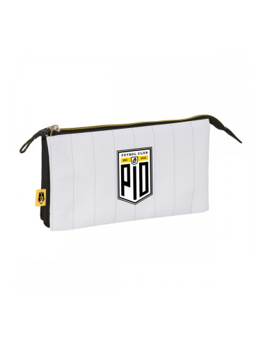 Троен Моливник Kings League PÍo Бял Черен 22 x 12 x 3 cm