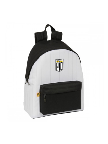 Училищна чанта Kings League PÍo Бял Черен 33 x 42 x 15 cm