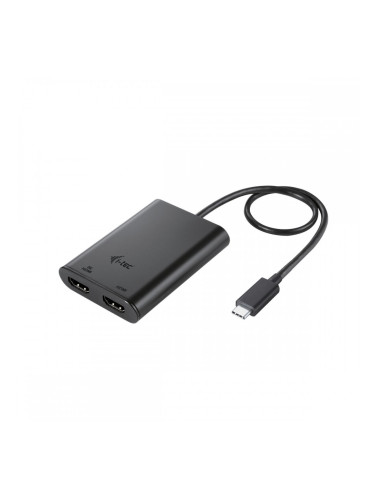 Адаптер HDMI i-Tec C31DUAL4K60HDMI Черен