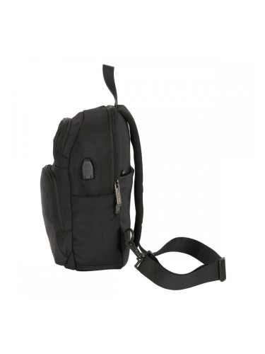 Раница Safta Black Черен 18 x 34 x 12 cm