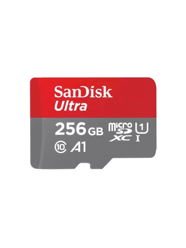 Карта памет SANDISK Ultra microSDXC, 256GB, A1, UHS-I, U1, Class 10, 1