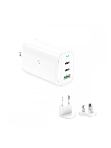 Зарядно за стена KSIX GaN Бял 65 W
