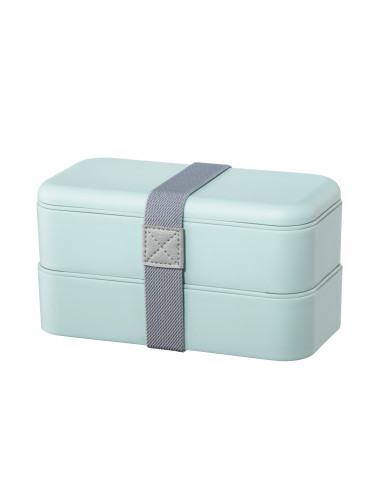 Кутия за храна Xavax Bento Box, 2 x 500ml, Пастелно синьо