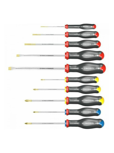 Комплект Отвертки Facom FCMATWJ10PB (10 броя)