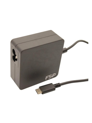 Универсално захранване(зарядно) за лаптоп FSP NB 65W, USB Type-C, Чере