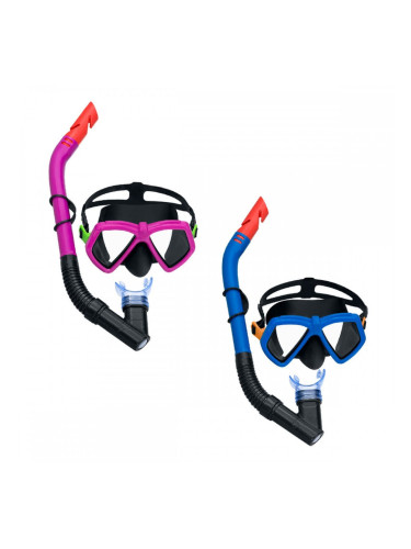 Очила за Гмуркане с Детски Шнорхел Bestway Син Фуксия (1 броя)