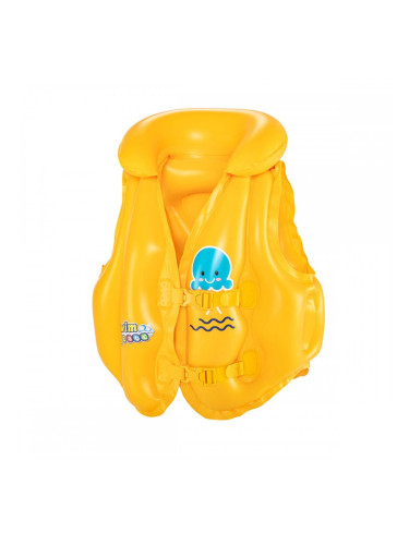 Надуваема Жилетка за Басейн Bestway Жълт Октопод 51 x 46 cm (1 броя)