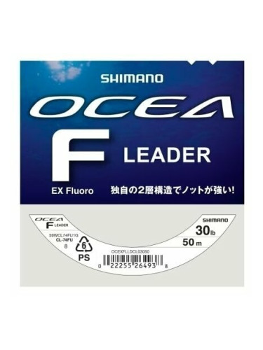 Shimano Fishing Ocea EX Fluoro Leader Clear 0,476 mm 50 m 30 lb Монофил