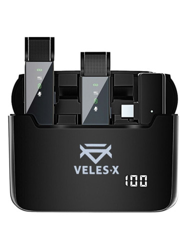 Veles-X Wireless Lavalier Microphone System Dual USB-C Микрофон за смартфон