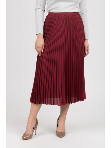 Tommy Hilfiger Skirt - TH ESSENTIAL MIDI SKIRT red-brown