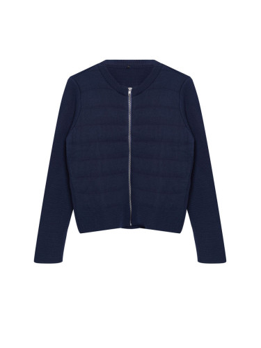 Trendyol Navy Blue Crew Neck Coat Knitwear Cardigan