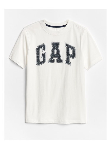 White Boys' T-Shirt GAP Logo