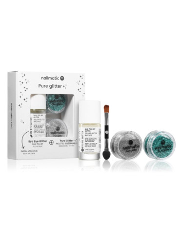 Nailmatic Pure Glitter комплект с блясък 3 бр.