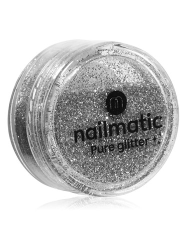 Nailmatic Pure Glitter брокат за лице и тяло Small Silver Glitter 3 гр.