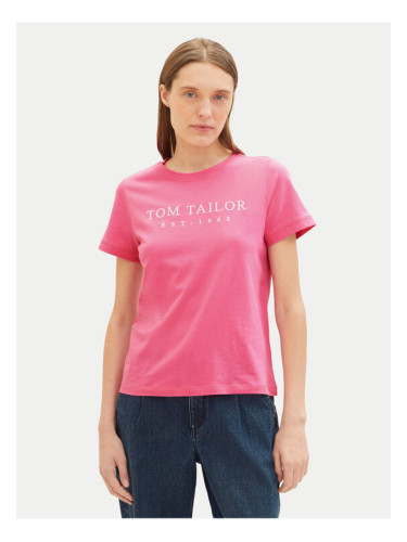 Tom Tailor Тишърт 1041288 Розов Regular Fit