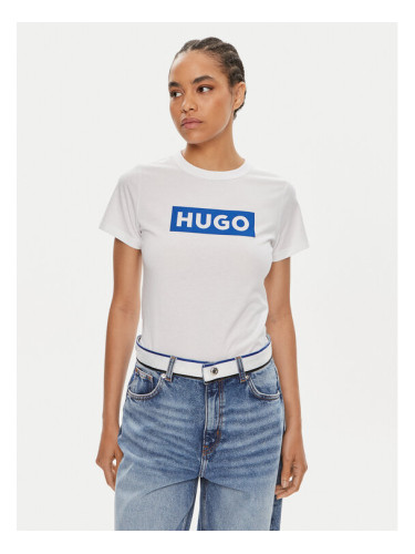 Hugo Тишърт Classic 50510772 Бял Regular Fit