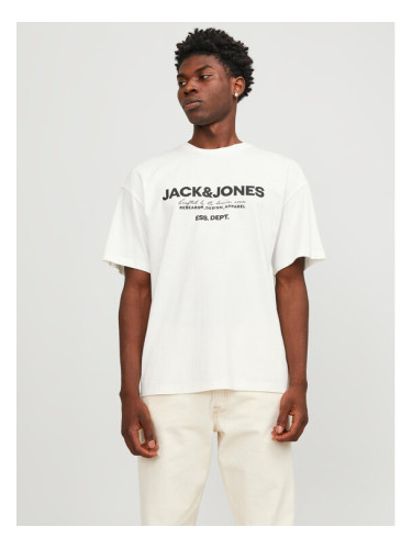 Jack&Jones Тишърт Gale 12247782 Бял Relaxed Fit
