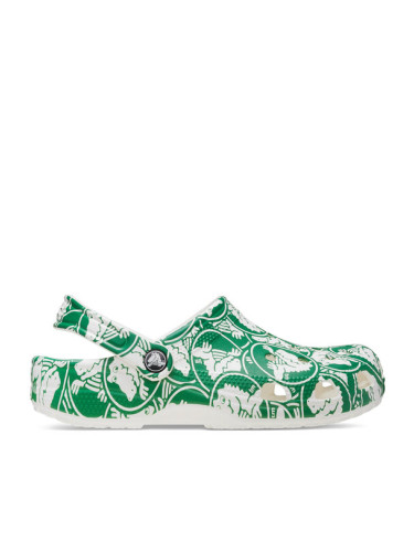 Crocs Чехли Classic Duke Print Clog 210003 Зелен