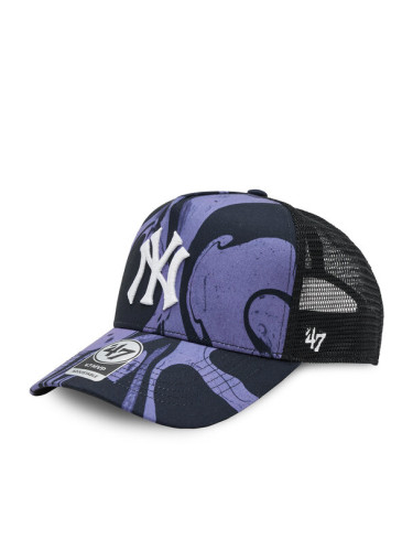 47 Brand Шапка с козирка Mlb New York Yankees Enamel Twist Mesh '47 Mvp Dt B-ENLDT17PTP-PP Виолетов