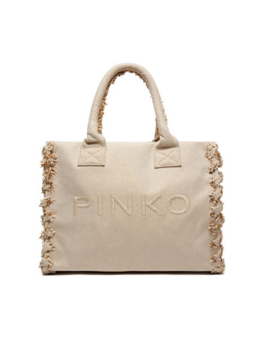 Pinko Дамска чанта Beach Shopping PE 24 PLTT 100782 A1X1 Бежов