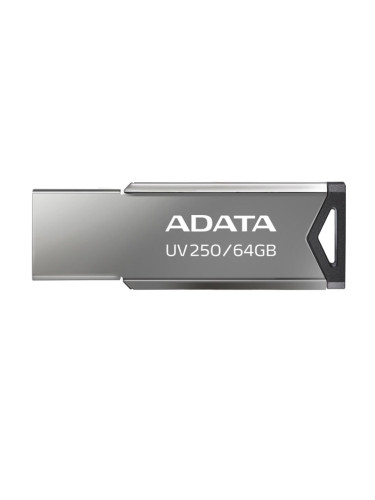 Памет 64GB USB Flash Drive, A-Data UV250 (AUV250-64G-RBK), USB 2.0, сива
