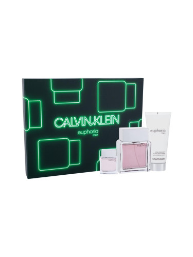 Calvin Klein Euphoria Подаръчен комплект EDT 100 ml + EDT 15 ml + балсам за след бръснене 100 ml
