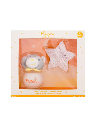 Kaloo Cache-Cache Подаръчен комплект спрей за тяло Cache-Cache 50 ml + нощна лампа във формата на звезда 1 бр